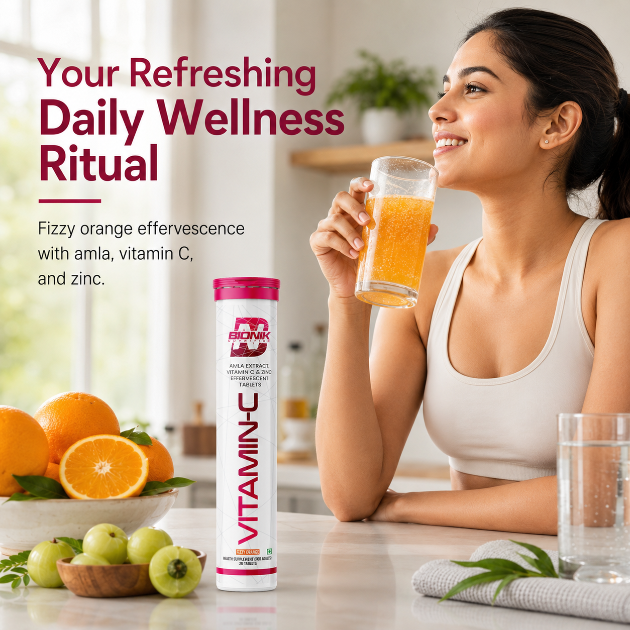 BIONIK NUTRITION Vitamin C Effervescent Tablets pack image 6