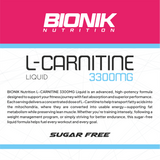 BIONIK NUTRITION L-Carnitine Liquid 3300mg L-Carnitine – Mix Fruit Punch