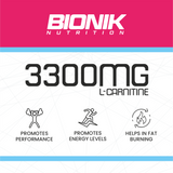 BIONIK NUTRITION L-Carnitine Liquid 3300mg L-Carnitine – Mix Fruit Punch