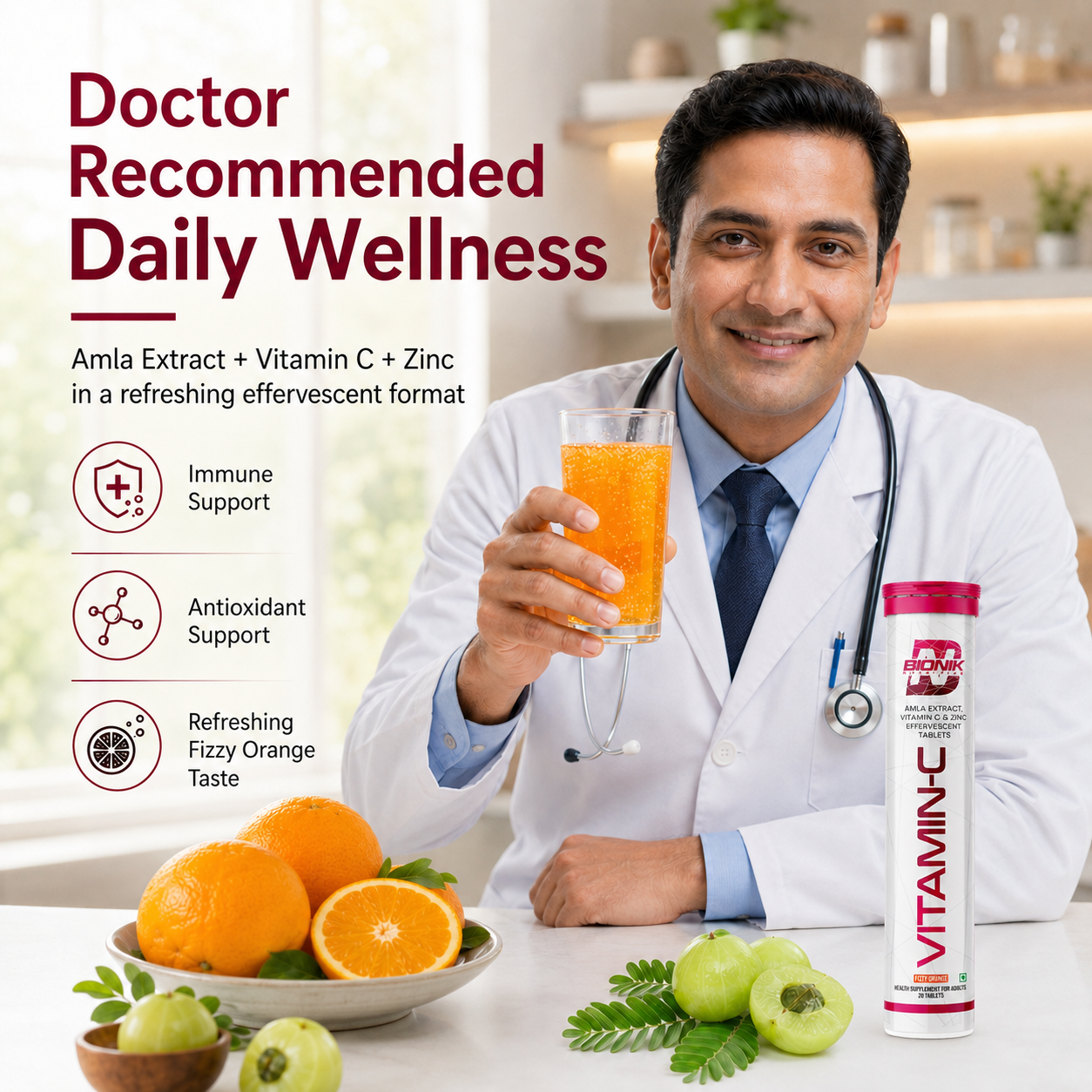 BIONIK NUTRITION Vitamin C Effervescent Tablets promotional image - pending photo verification