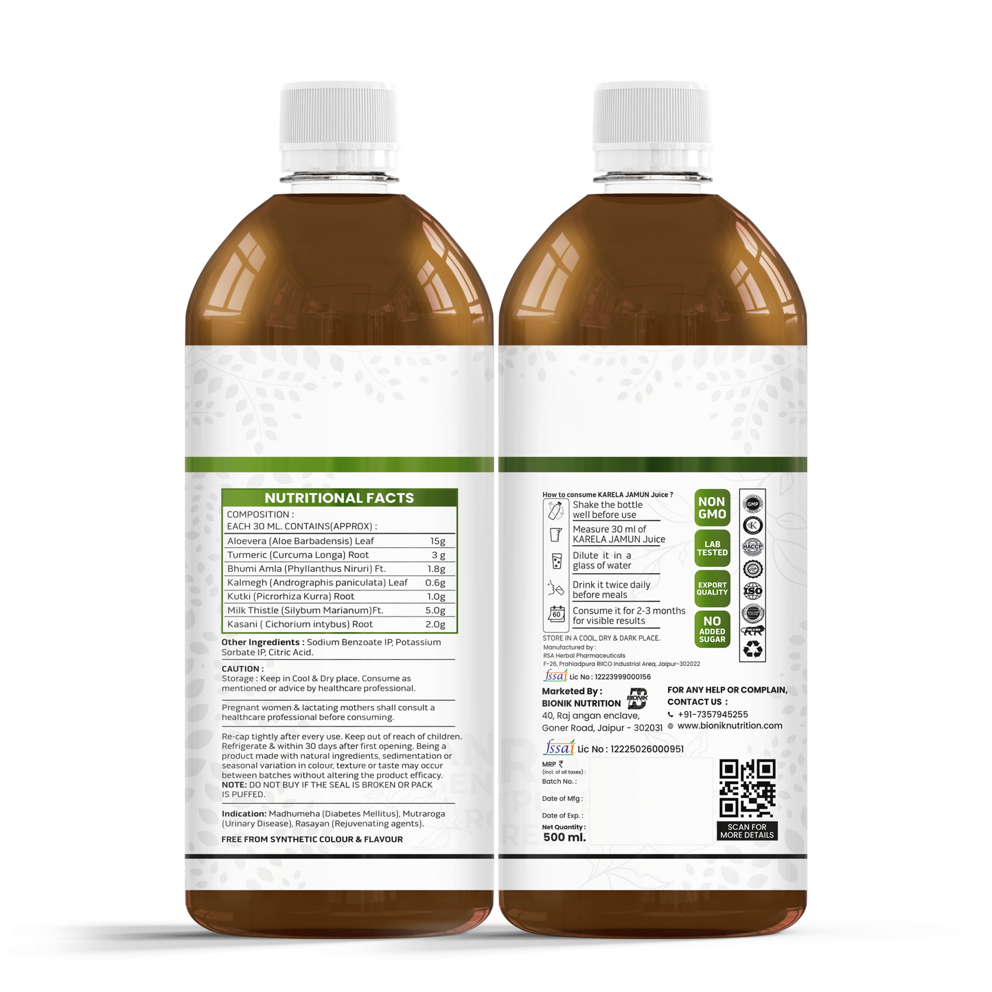 Bionik GoldenRoot Liver Care Juice | Herbal Liver Wellness | 500 ml