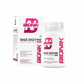 BIONIK NUTRITION Dige Enzyme Tablets, digestive supplement bottle with 60 tablets, natural enzyme support for digestion.