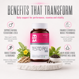 BIONIK NUTRITION Testorise herbal supplement tablets in a bottle, 90-count, natural herbal supplement for health support