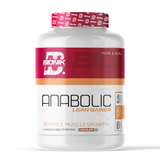 BIONIK NUTRITION Anabolic Gain lean mass gainer with whey protein and creatine, shown in a 1.5 kg container.