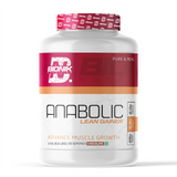 BIONIK NUTRITION Anabolic Gain lean mass gainer powder with whey protein and creatine in a 1.5 kg container.