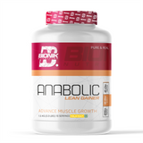 BIONIK NUTRITION Anabolic Gain mass gainer powder with whey protein and creatine in a 1.5kg container, for muscle growth.