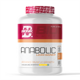 BIONIK NUTRITION Anabolic Gain mass gainer powder with whey protein and creatine in a 1.5kg container, designed for lean muscle growth.