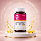 BIONIK NUTRITION Omega 3 Softgels, 60 softgel bottle, showing clear softgel capsules in a bottle for omega-3 fatty acids supplement.
