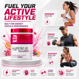 BIONIK NUTRITION Hyperfuel Pre-Workout supplement in a 180g container, showing the product label and packaging.