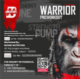 BIONIK NUTRITION Warrior Zone Pre-Workout supplement in 300g container, showing the product label and packaging.