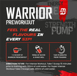 BIONIK NUTRITION Warrior Zone Pre-Workout supplement 300g jar with label, designed for energy and performance enhancement.
