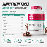BIONIK NUTRITION Essential Whey Protein powder with fibre and glutamine in 1kg or 2kg packaging, for muscle recovery and fitness.
