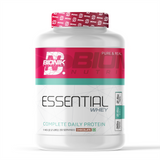 BIONIK NUTRITION Essential Whey Protein powder with fibre and glutamine, 1 kg or 2 kg container, for muscle support and recovery.