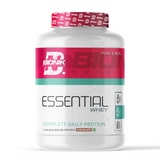 BIONIK NUTRITION Essential Whey Protein powder with fibre and glutamine, 1 kg or 2 kg container, for muscle recovery and nutrition.