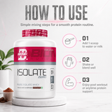 BIONIK NUTRITION Isolate Whey Protein powder container, 1kg, premium whey isolate supplement in a sleek jar.