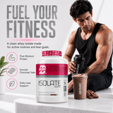 BIONIK NUTRITION Isolate Whey Protein powder container showing label with product name and 1kg size for protein supplement.