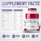 BIONIK NUTRITION WPC 80 Whey Protein Concentrate supplement container with label showing ashwagandha and tribulus images.