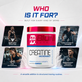 BIONIK NUTRITION Creatine Monohydrate sports nutrition powder in a 240g container, shown with the product packaging.