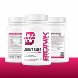 BIONIK NUTRITION Joint Sure Tablets with calcium, D3, K2, and probiotics, 60 tablets, supplement for joint health and minerals.