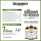 Goldenroot Herbal Juice bottle for weight management with Harad and Amla, 500 ml Bionik GoldenRoot GoodShape Fat Reducer Juice