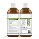 Goldenroot Herbal Juice bottle showing GoldenRoot Gut Cleanse Ayurvedic herbal juice with Triphala and lemongrass in 500 ml bottle