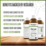 Goldenroot Bionik Liver Care Herbal Juice bottle with milk thistle and turmeric for Ayurvedic liver wellness, 500 ml.