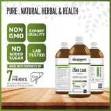 Goldenroot Bionik GoldenRoot Liver Care Herbal Juice in a 500ml bottle with milk thistle and turmeric for Ayurvedic liver wellness.