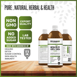 Bionik GoldenRoot Neem Giloy Karela Jamun Herbal Juice in 500ml bottle, Ayurvedic detox wellness supplement from GoldenRoot.