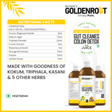 Goldenroot Bionik GoldenRoot Gut Cleanse Juice in a 500ml bottle, organic fruit juice for digestive wellness.
