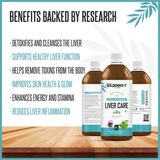 Bionik GoldenRoot Liver Care Juice, organic herbal fruit juice in 500ml bottle, supporting liver wellness and detoxification.