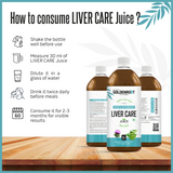 Organic GoldenRoot Liver Care Juice by Bionik, herbal fruit juice in a 500 ml bottle for liver wellness and detox.