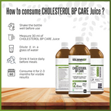 Goldenroot Bionik GoldenRoot Cholesterol BP Care Juice in 500ml organic fruit juice bottle with golden label and natural fruit images