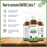 GoldenRoot DiaFree organic herbal fruit juice in a 500ml bottle, promoting wellness with natural sugar support.