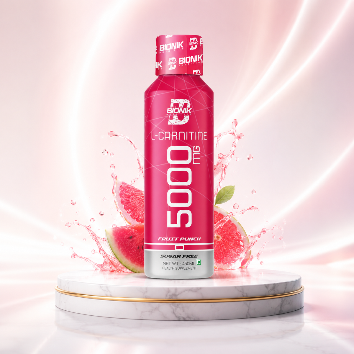 BIONIK NUTRITION L-Carnitine Liquid 5000mg L-Carnitine – Fruit Punch