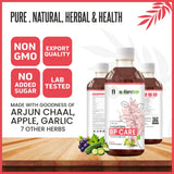 Bottle of Nature's Hive BP Care Herbal Juice in a 1-liter container, showcasing the herbal ingredients and packaging.