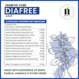 Bottle of Nature's Hive Diafree Herbal Juice, 1L, with herbal ingredients visible in the transparent container.