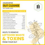 Bottle of Nature's Hive Gut Cleanse Herbal Juice, 1-liter size, with fresh ingredients and herbal blend for digestive health.