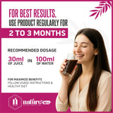 Nature's Hive She Care Herbal Juice bottle, 1 liter, featuring natural herbal ingredients in a clear container.