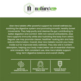 Nature's Hive Aloe Vera Tablets herbal supplement, 60 tablets, featuring natural aloe vera for health and wellness.