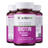 Nature's Hive Biotin Tablets, dietary vitamins and minerals supplement for healthy hair, skin, and nails.